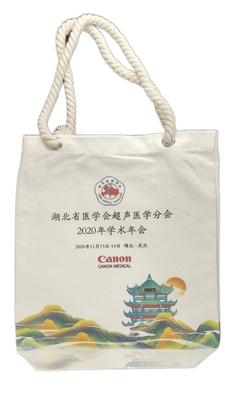 Sac de transport coloré cousu à la main sacs en tissu non tissé pour faire du shopping 16 oz