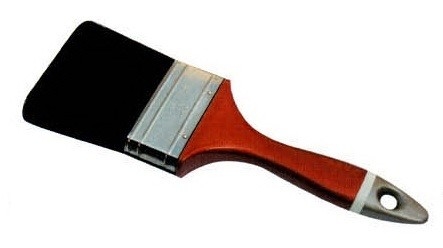 Pinceau de peinture à brosses noires à double ébullition pour une peinture précise et contrôlée