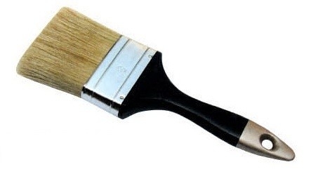 Brosse à filament synthétique à poils blancs de haute qualité avec manche en plastique