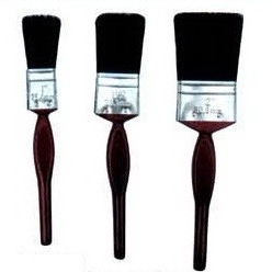 Brosse de poil en plastique de noir de poignée de pinceau de poil de la Chine de noir d'OEM