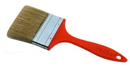 Pinceau de peinture Bristie blanc à double bouillie