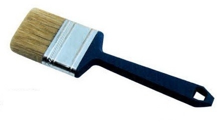 Double brosse de peinture blanche bouillie de poil de brosse de peinture pour bâtiments