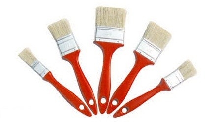 Poils blancs d'ODM Chine brosse de peinture de 2 pouces en vrac avec la poignée en plastique