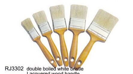 Le double industriel de brosse de lecture de peinture pour bâtiments a bouilli la brosse de poil blanche de polyester