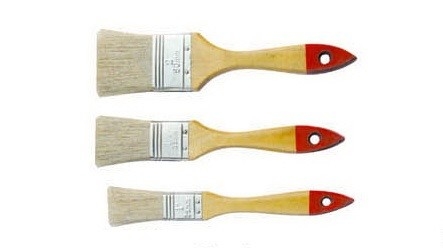 Pinceaux de peinture murale en vrac blanc ensemble de brosse à poils de Chine naturelle