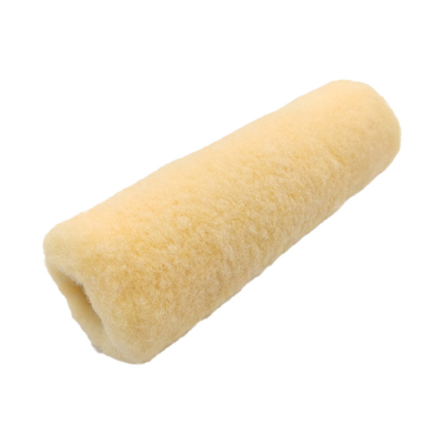 Rouleau de peinture rechargeable en tissu mélangé jaune de 7 pouces avec poignée