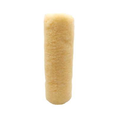 Rouleau de peinture rechargeable en tissu mélangé jaune de 7 pouces avec poignée
